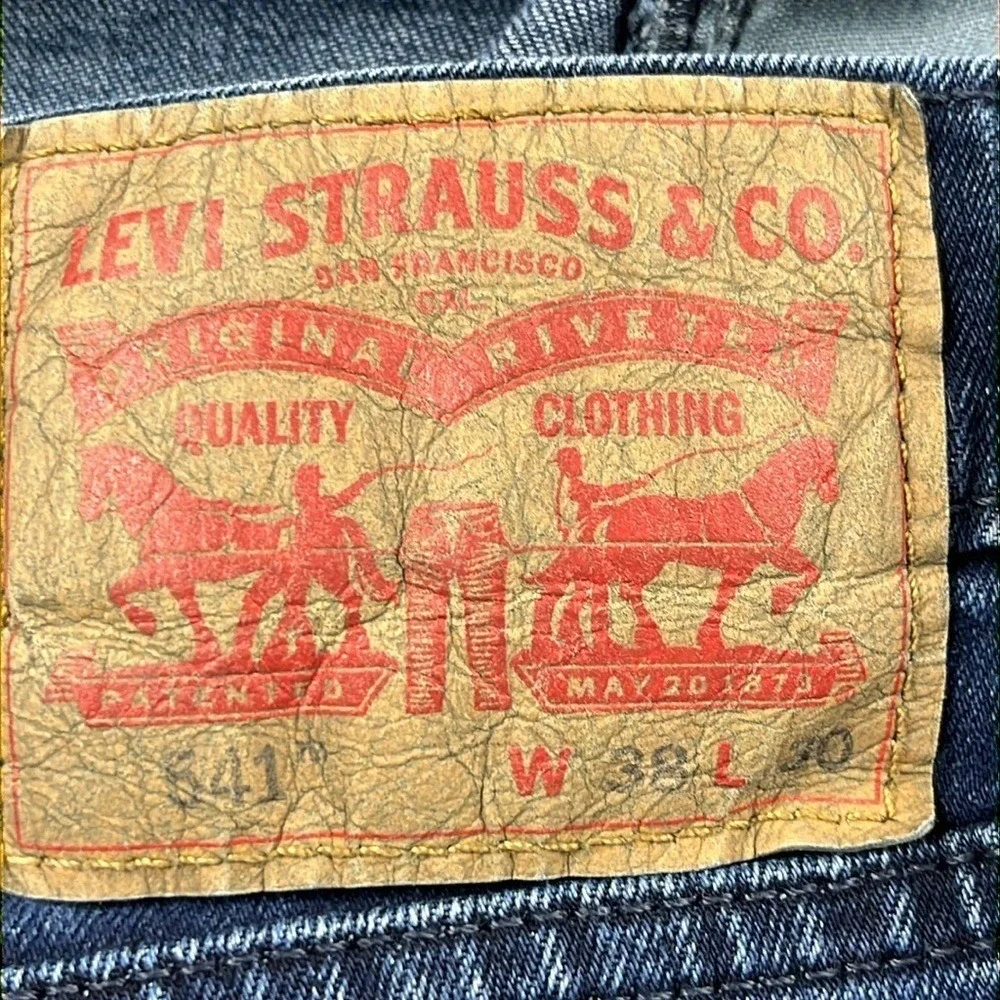 Levis 541 Dark Wash Straight‎ Leg All Seasons Tech Jeans Mens Size 38 x 30